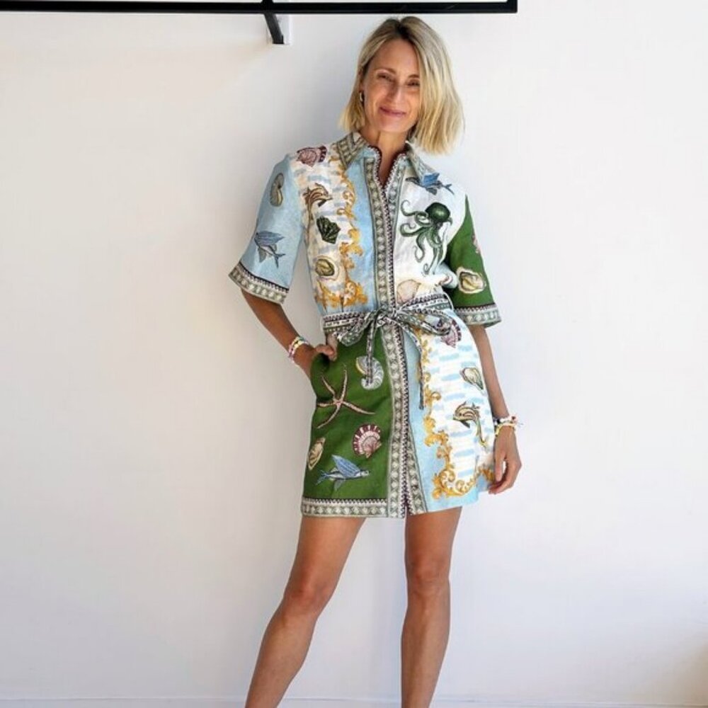 Alemais Bath House Mini Dress